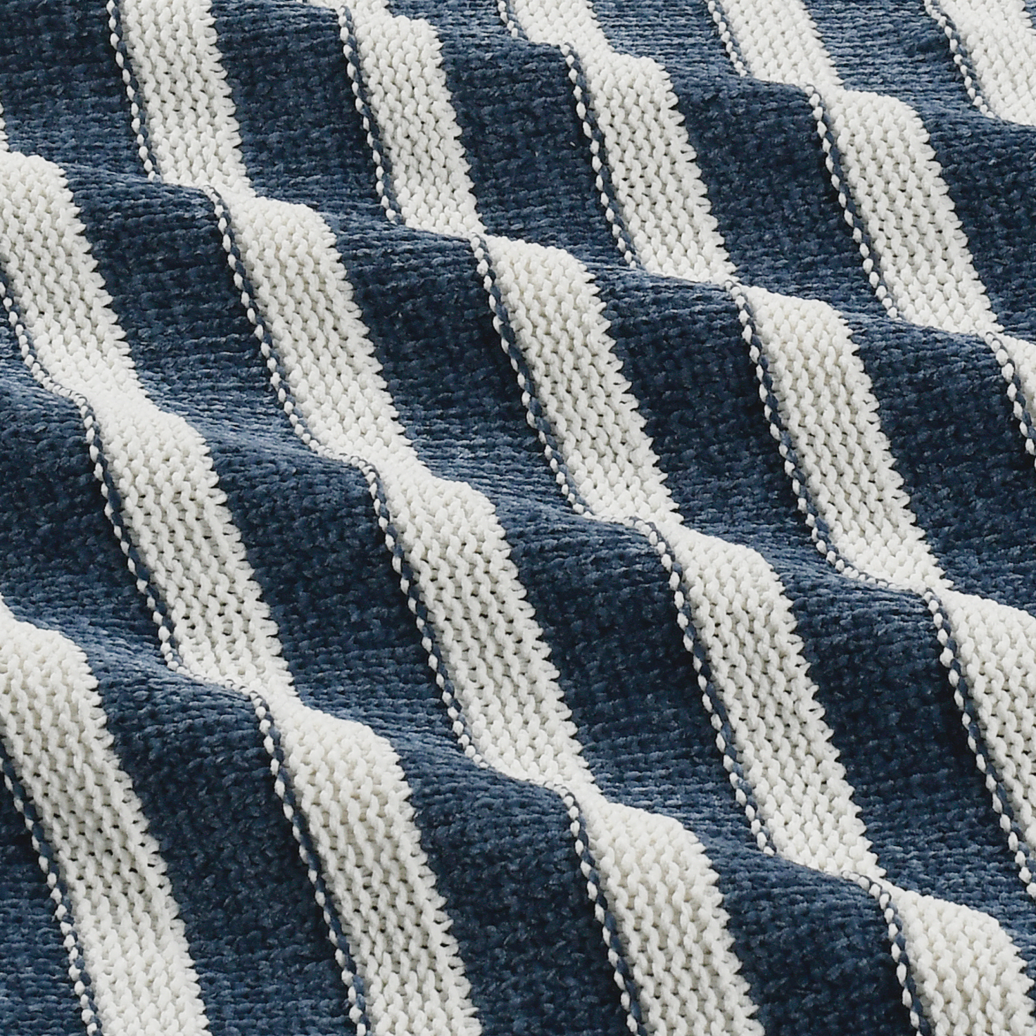 slide 3 of 3, Room & Retreat Chenille Stripe Throw 50 in x 70 in, 1 ct