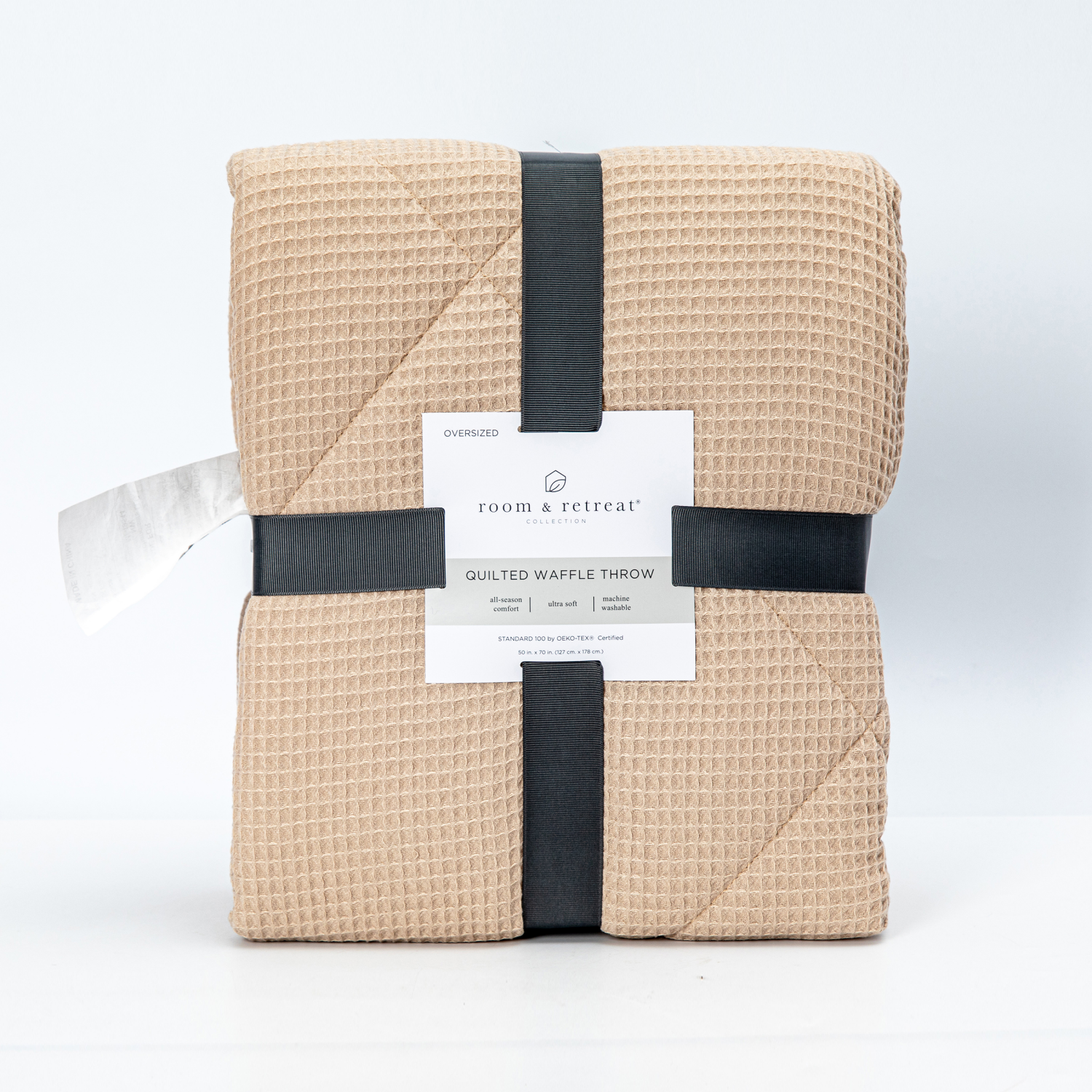 slide 1 of 3, Room & Retreat Quilted Waffle Throw 50 in x 70 in, 1 ct