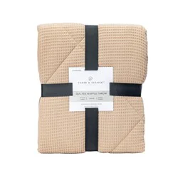 Room & Retreat Quilted Waffle Throw 50 In X 70 In