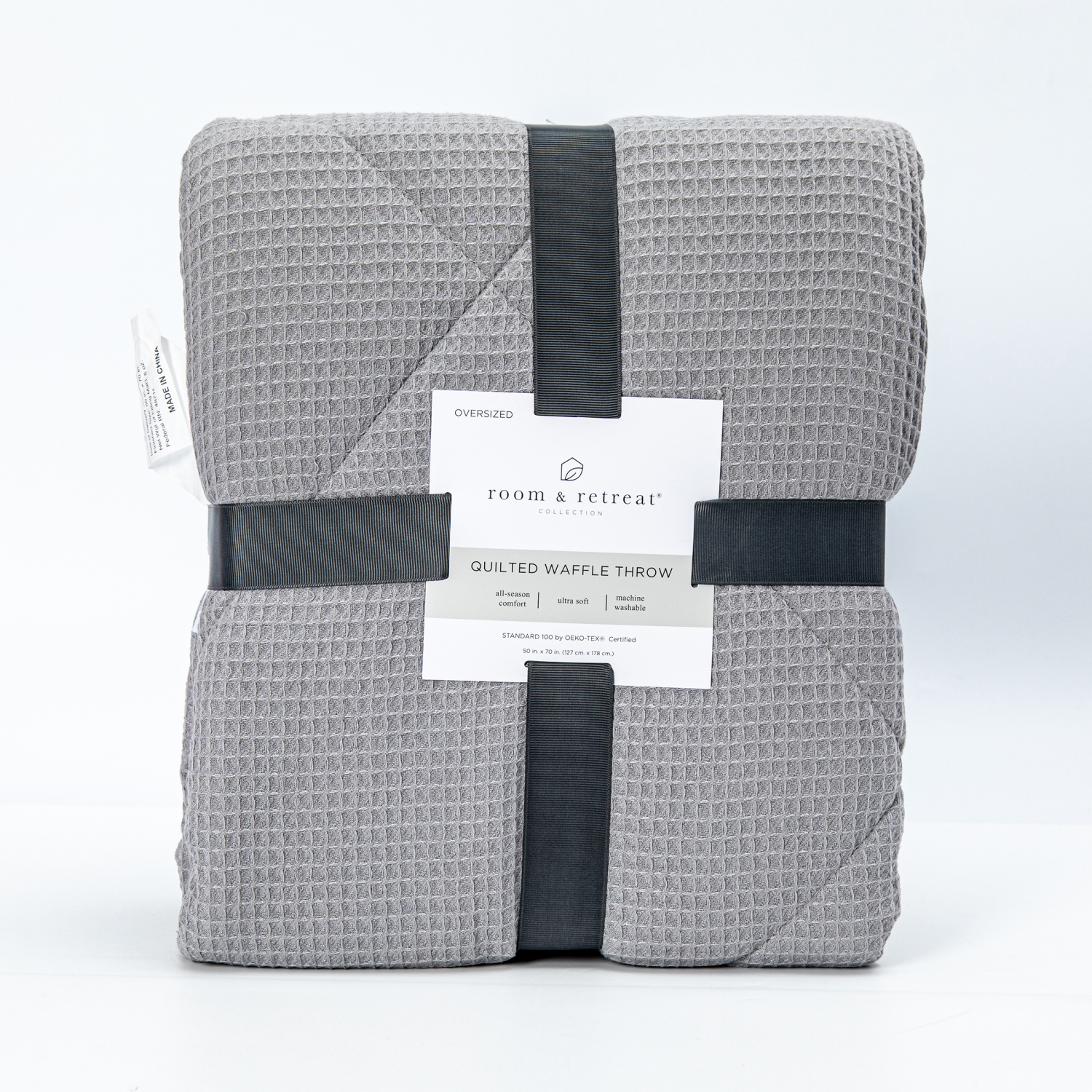 slide 1 of 3, Room & Retreat Quilted Waffle Throw 50 in x 70 in, 1 ct