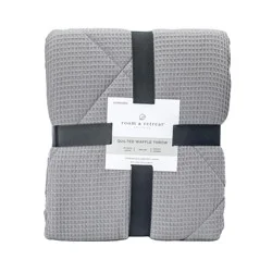 Room & Retreat Quilted Waffle Throw 50 In X 70 In