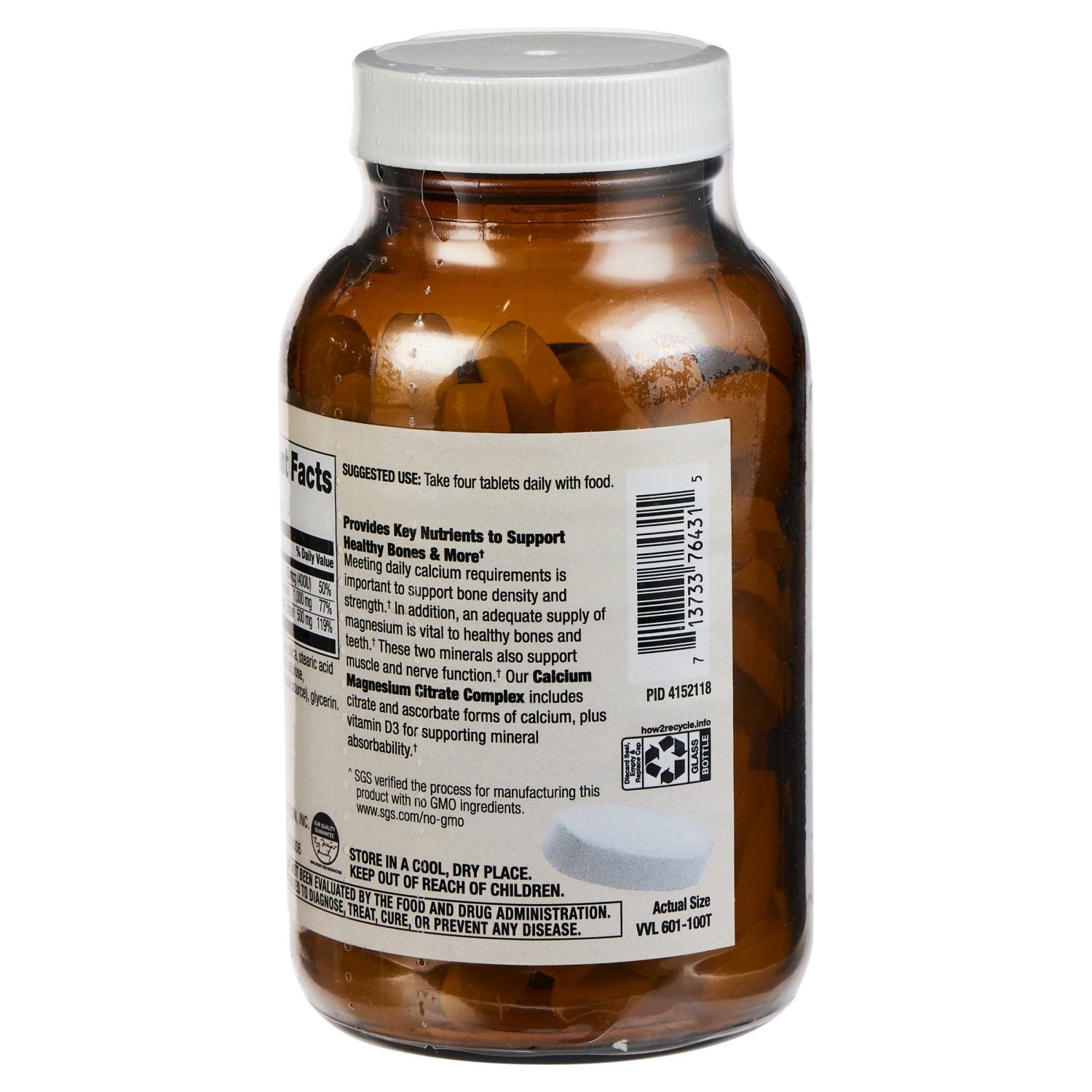 slide 2 of 3, True Goodness Calcium Magnesium Tablets, 100 ct