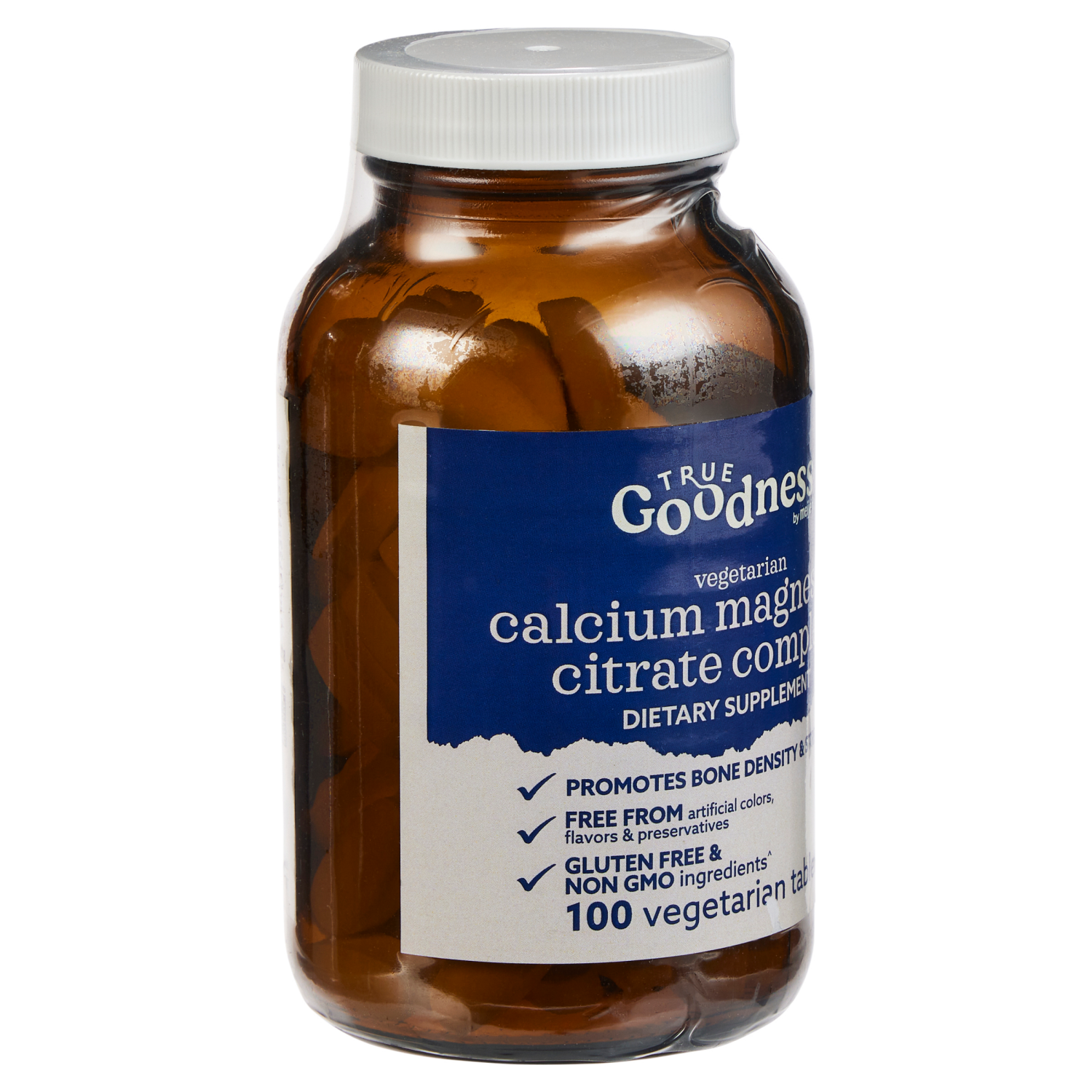 slide 3 of 3, True Goodness Calcium Magnesium Tablets, 100 ct