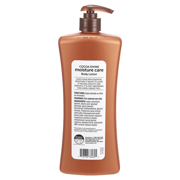 slide 4 of 5, Meijer Moisture Care Cocoa Divine Conditioning Body Lotion, 24.5 oz
