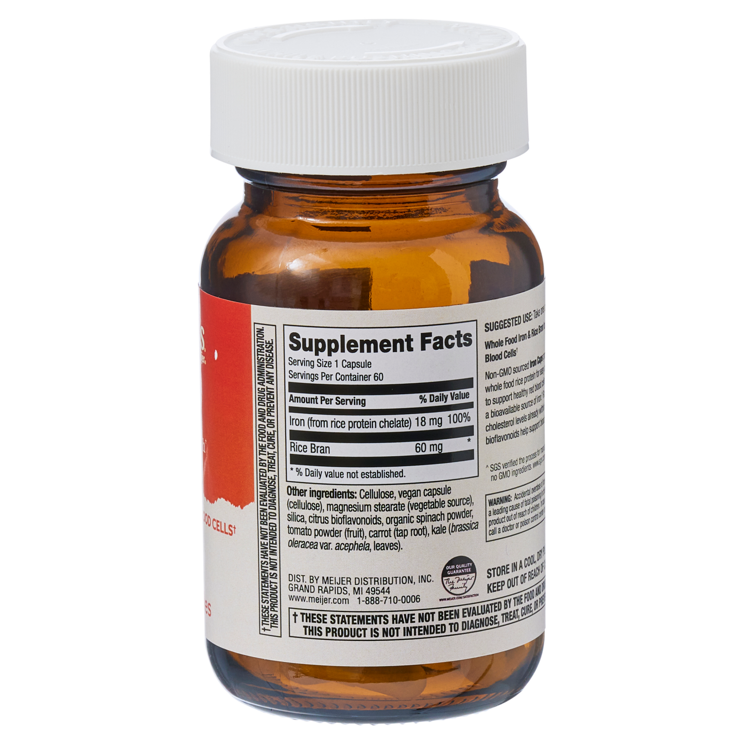 slide 2 of 2, True Goodness Whole Food Gentle Iron Capsules, 18 mg, 60 ct