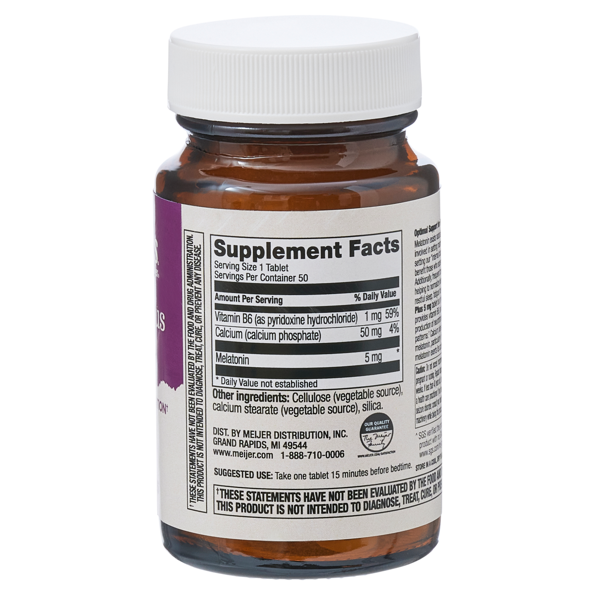 slide 2 of 2, True Goodness Melatonin Quick Dissolve Tablets, 5 mg, 50 ct