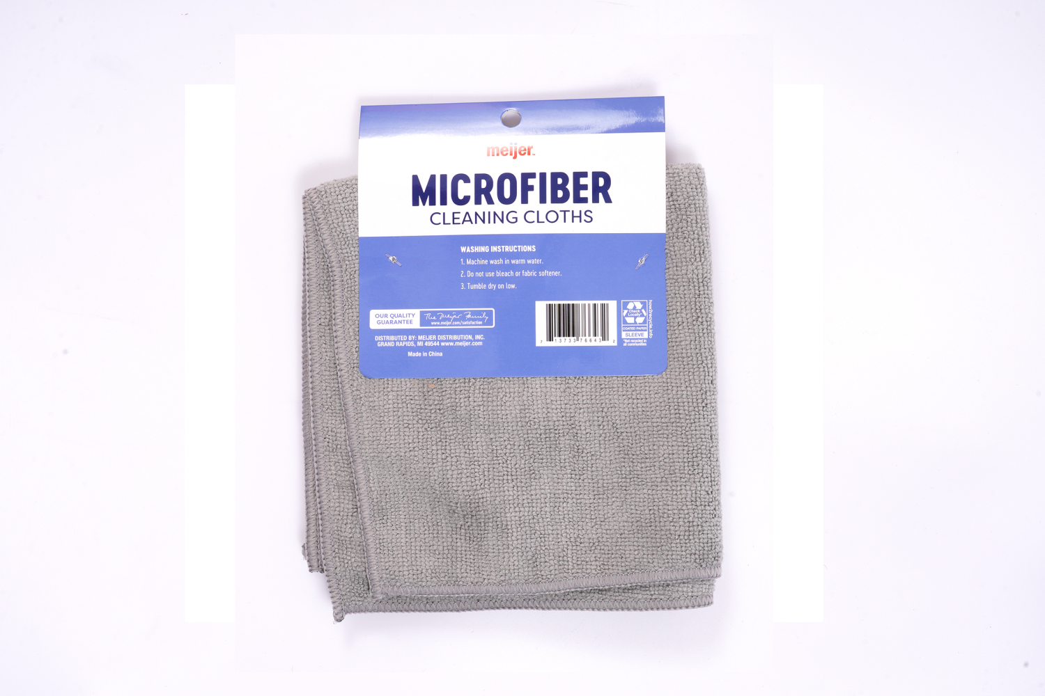 slide 2 of 2, Meijer Microfiber Cleaning Cloths 2CT, 2 ct