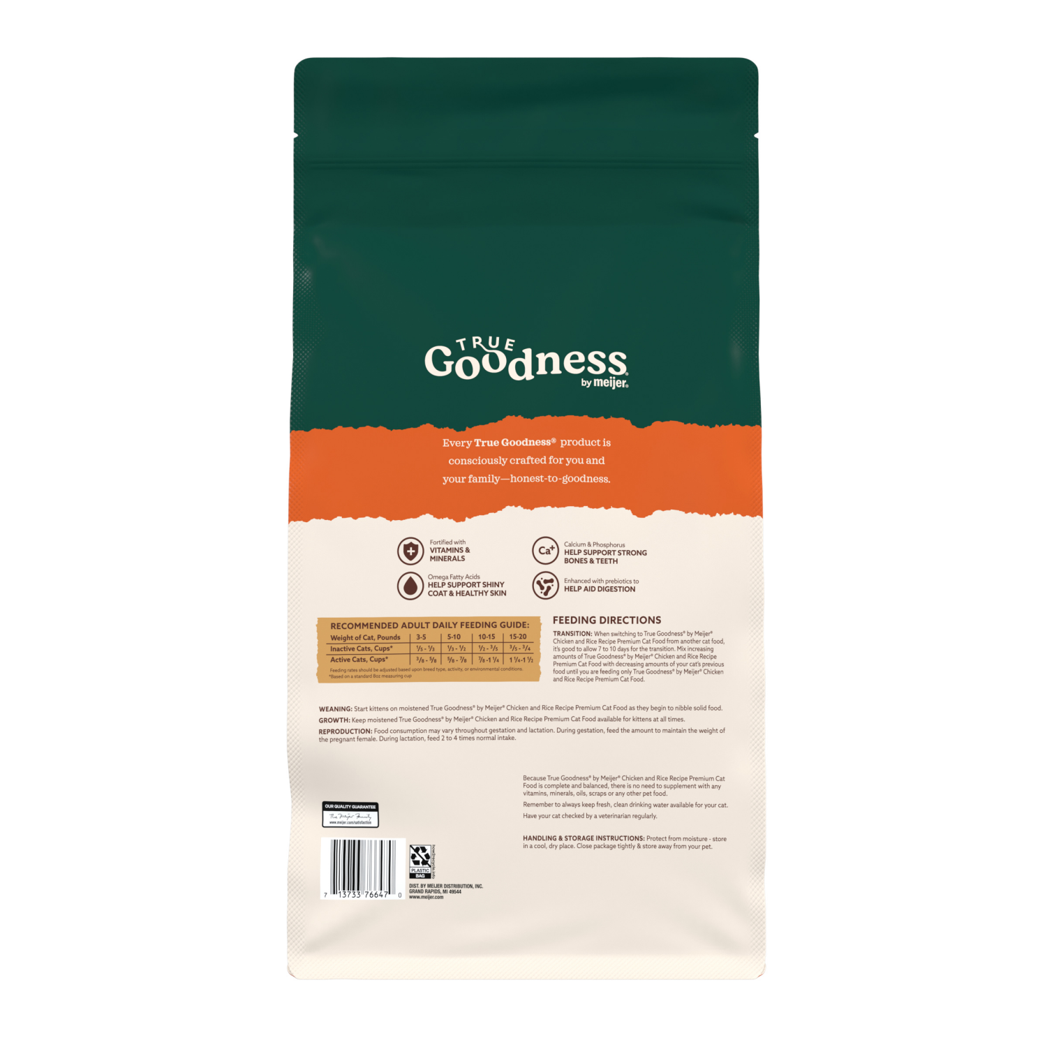 slide 2 of 4, True Goodness Chicken and Rice Dry Cat Food 7 lb, 7 lb