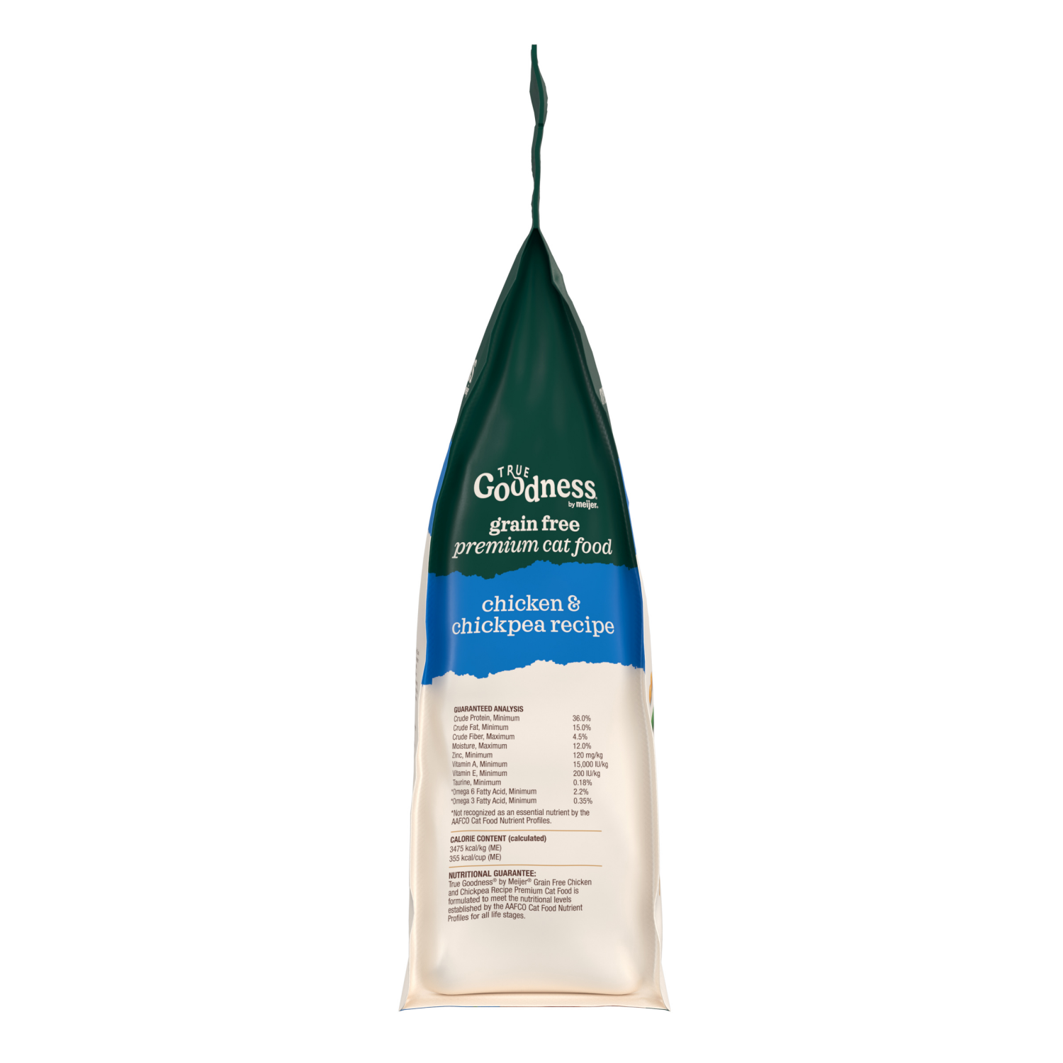 slide 3 of 4, True Goodness Grain Free Chicken and Chickpea Dry Cat Food 7 lb, 7 lb