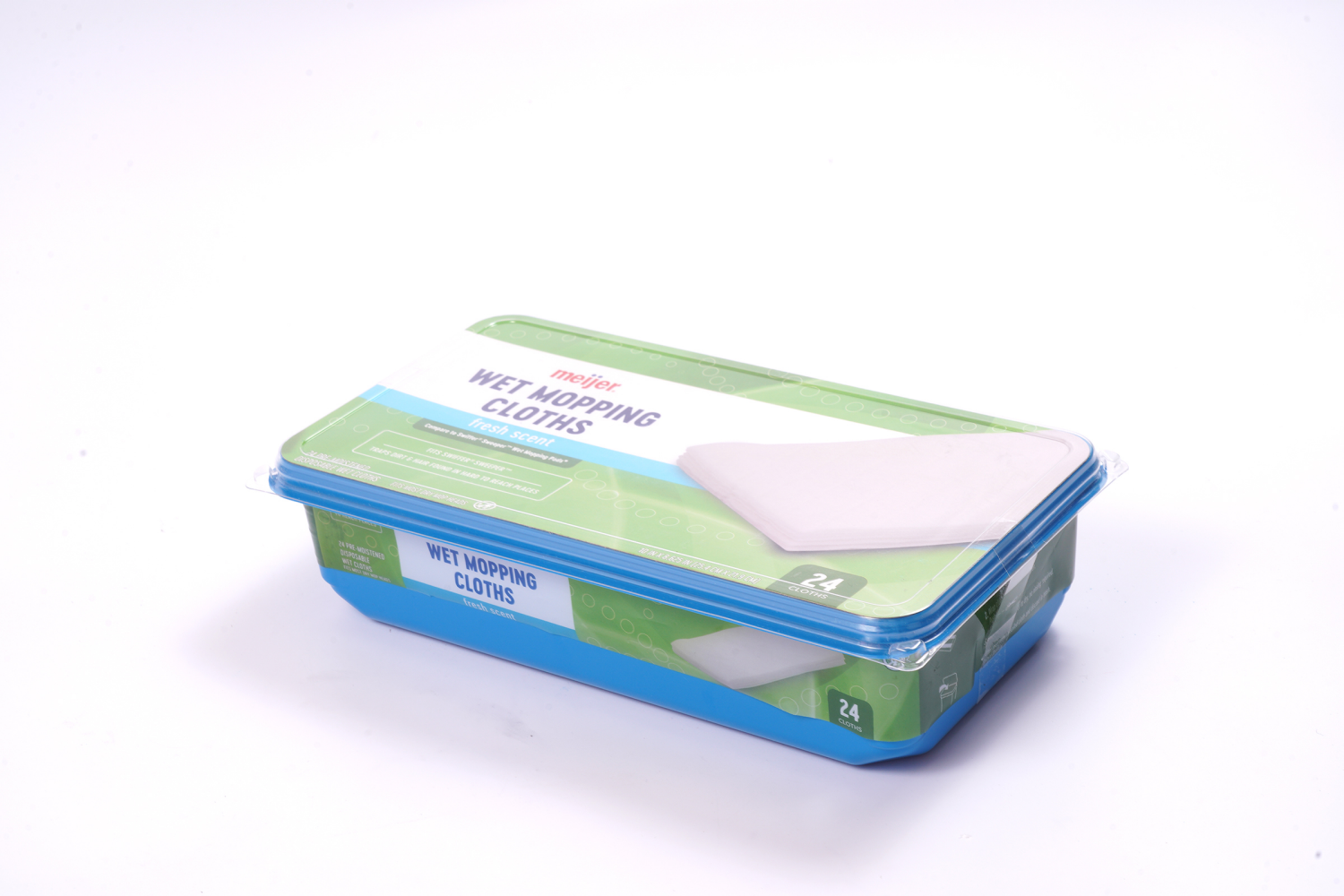 slide 2 of 3, Meijer Wet Mopping Cloths Refill Fresh Scent 24CT, 24 ct