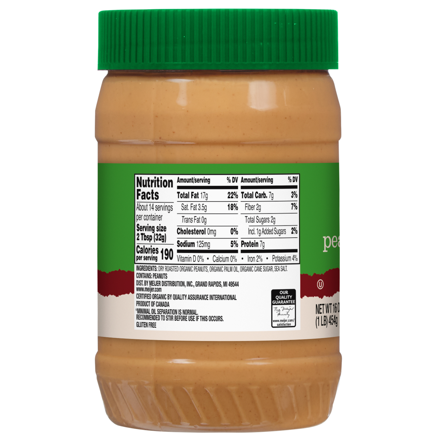 slide 2 of 3, True Goodness Organic Creamy Peanut Butter, 16 oz