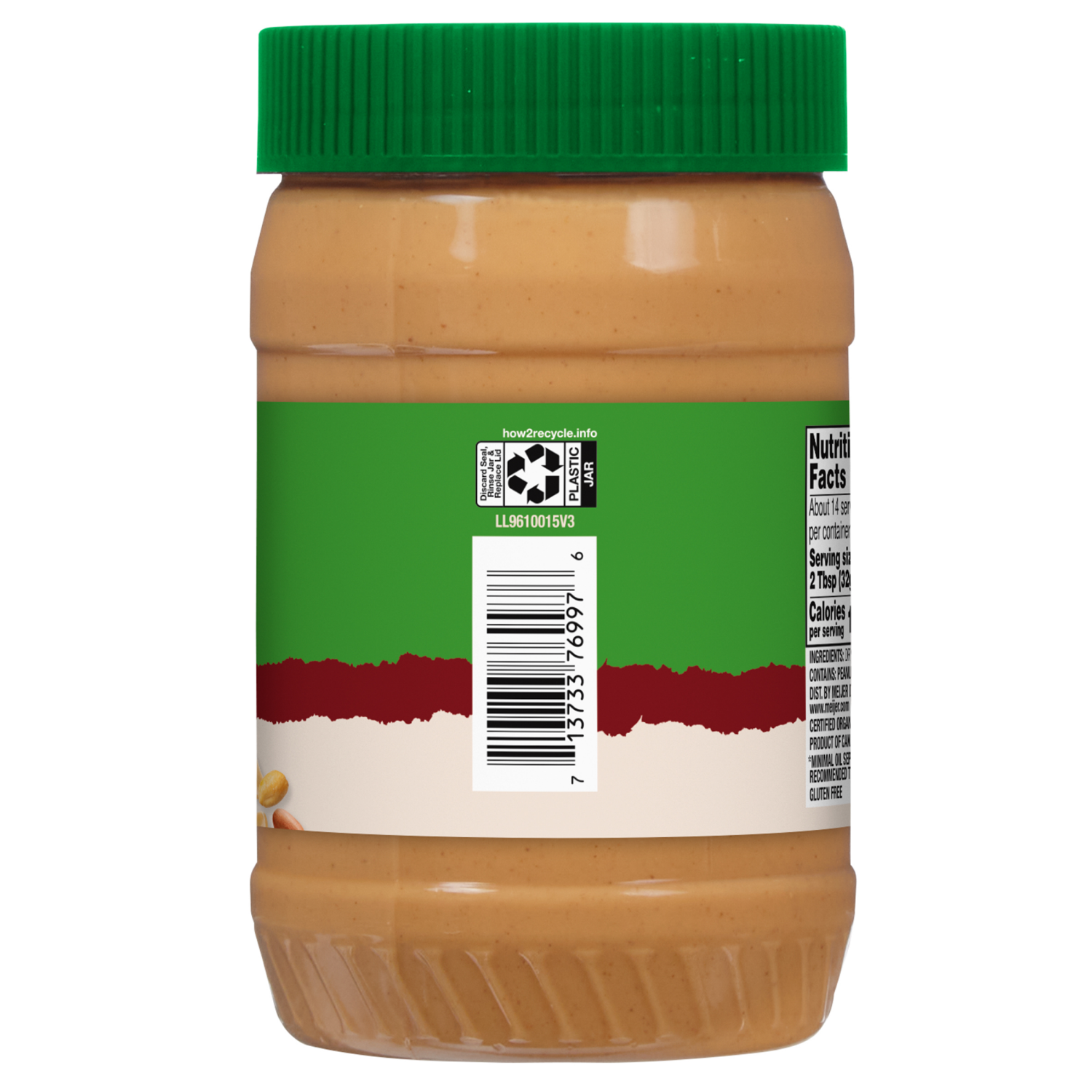 slide 3 of 3, True Goodness Organic Creamy Peanut Butter, 16 oz