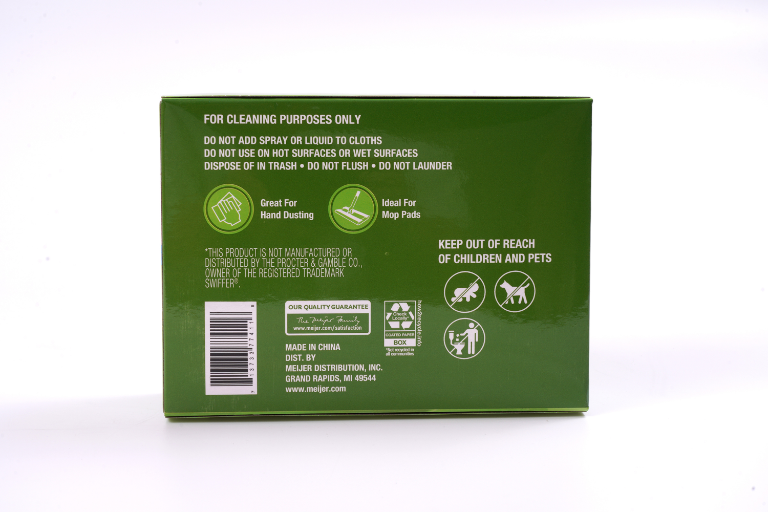 slide 2 of 6, MEIJER DRY SWEEPING CLOTHS 12CT, 12 ct