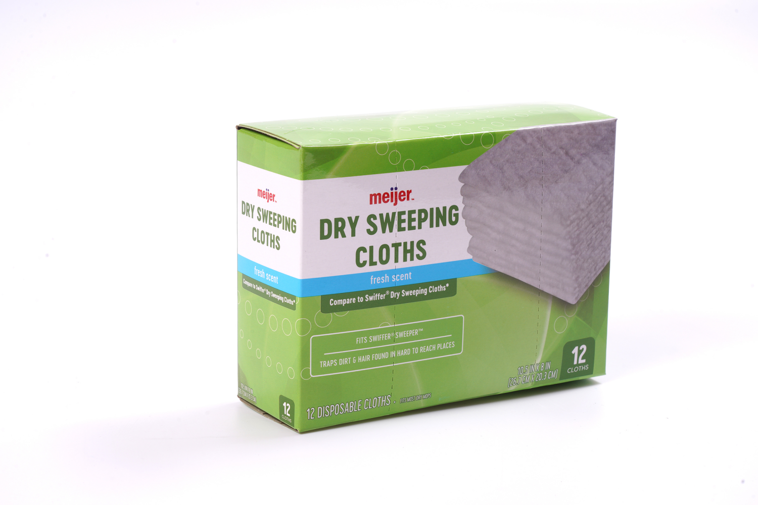 slide 3 of 6, MEIJER DRY SWEEPING CLOTHS 12CT, 12 ct