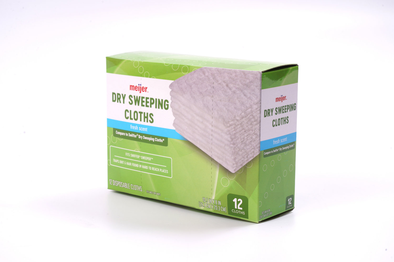 slide 4 of 6, MEIJER DRY SWEEPING CLOTHS 12CT, 12 ct