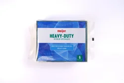 MEIJER HEAVY DUTY SCRUB SPONGES 6CT