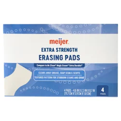 Meijer Extra Strength Erasing Pads 4 Ct