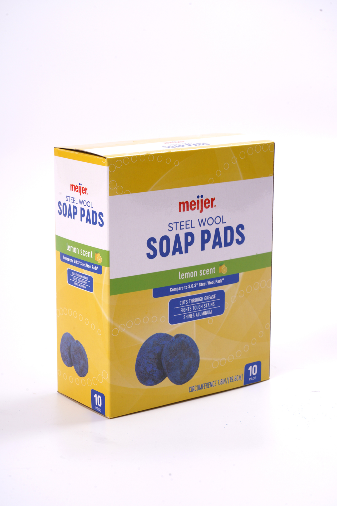 slide 3 of 4, Meijer Steel Wool Soap Pads Lemon, 10 ct, 10 ct