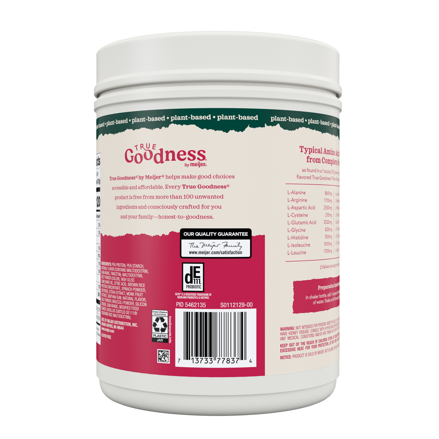 slide 2 of 4, TRUE GOODNESS PLANT PRO PWD STRAW 18.6OZ, 18.6 oz