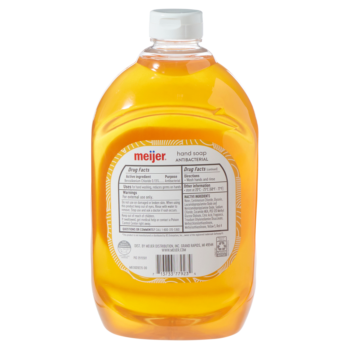 slide 2 of 3, Meijer Antibacterial Hand Soap Refill, Amber, 56 oz Refill, 56 oz