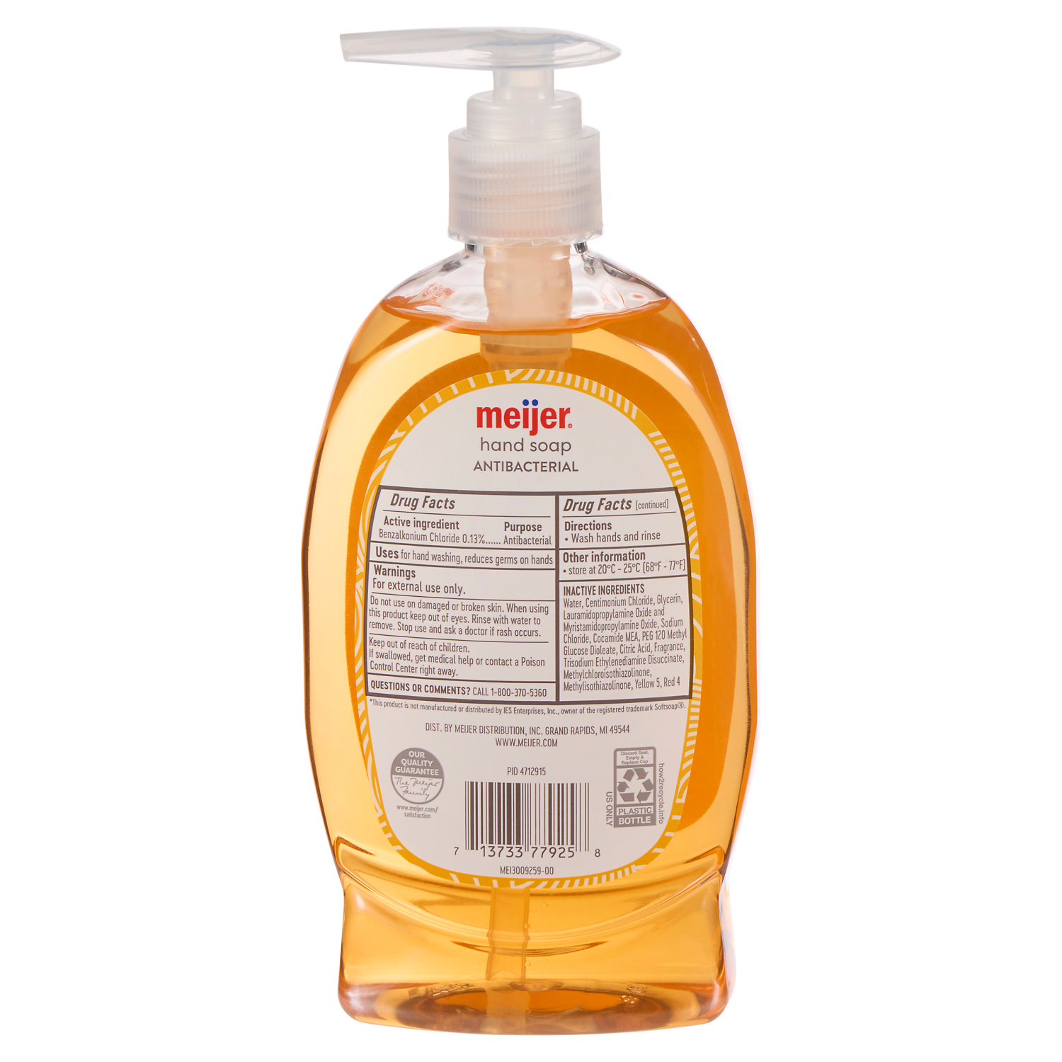 slide 2 of 3, Meijer Antibacterial Hand Soap, Amber 11.25 Oz, 11.25 oz