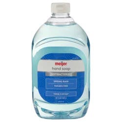 Meijer Liquid Hand Soap Antibacterial, Spring Rain, 56 Oz Refill