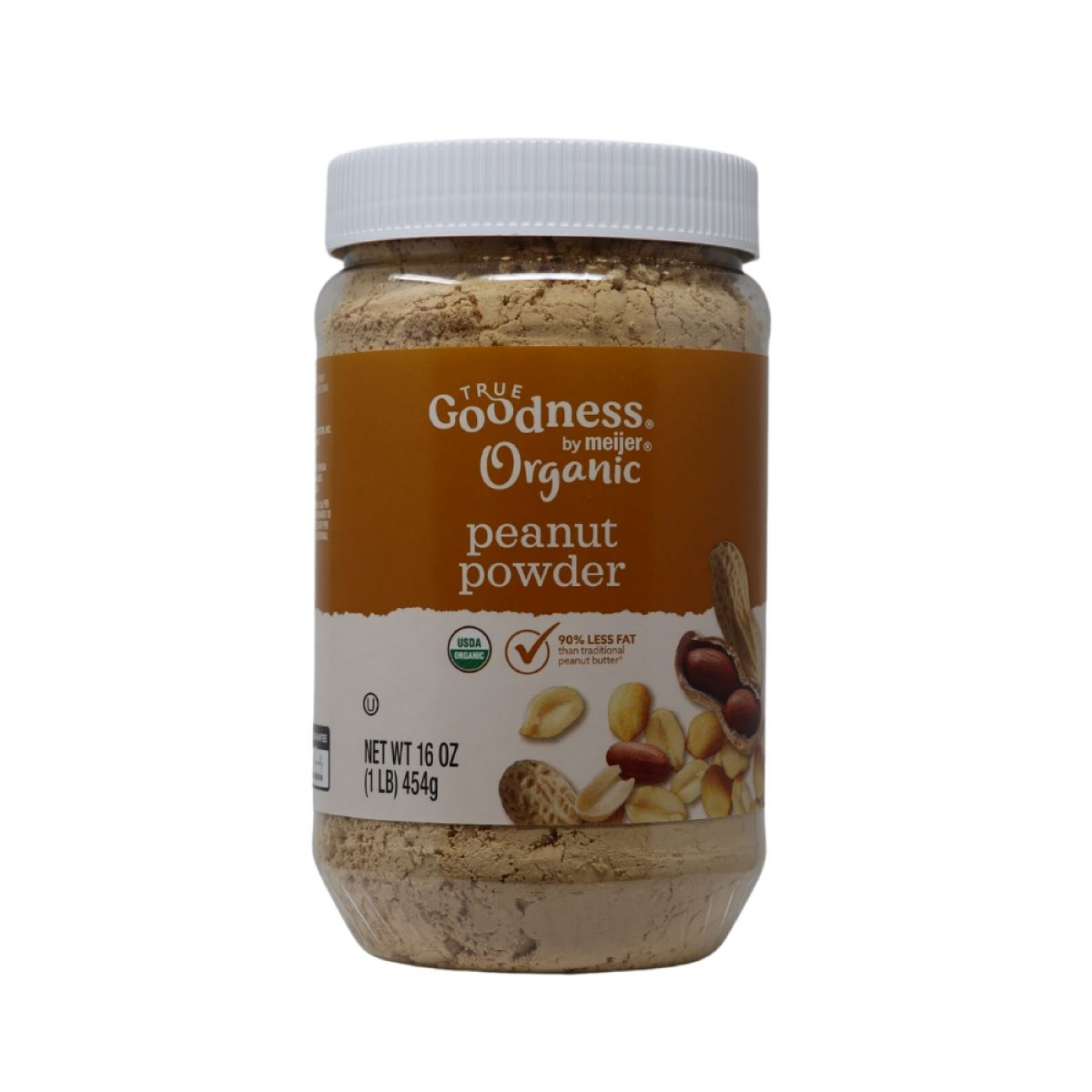 slide 1 of 3, True Goodness Organic Powdered Peanut Butter Original 16 Oz, 16 oz