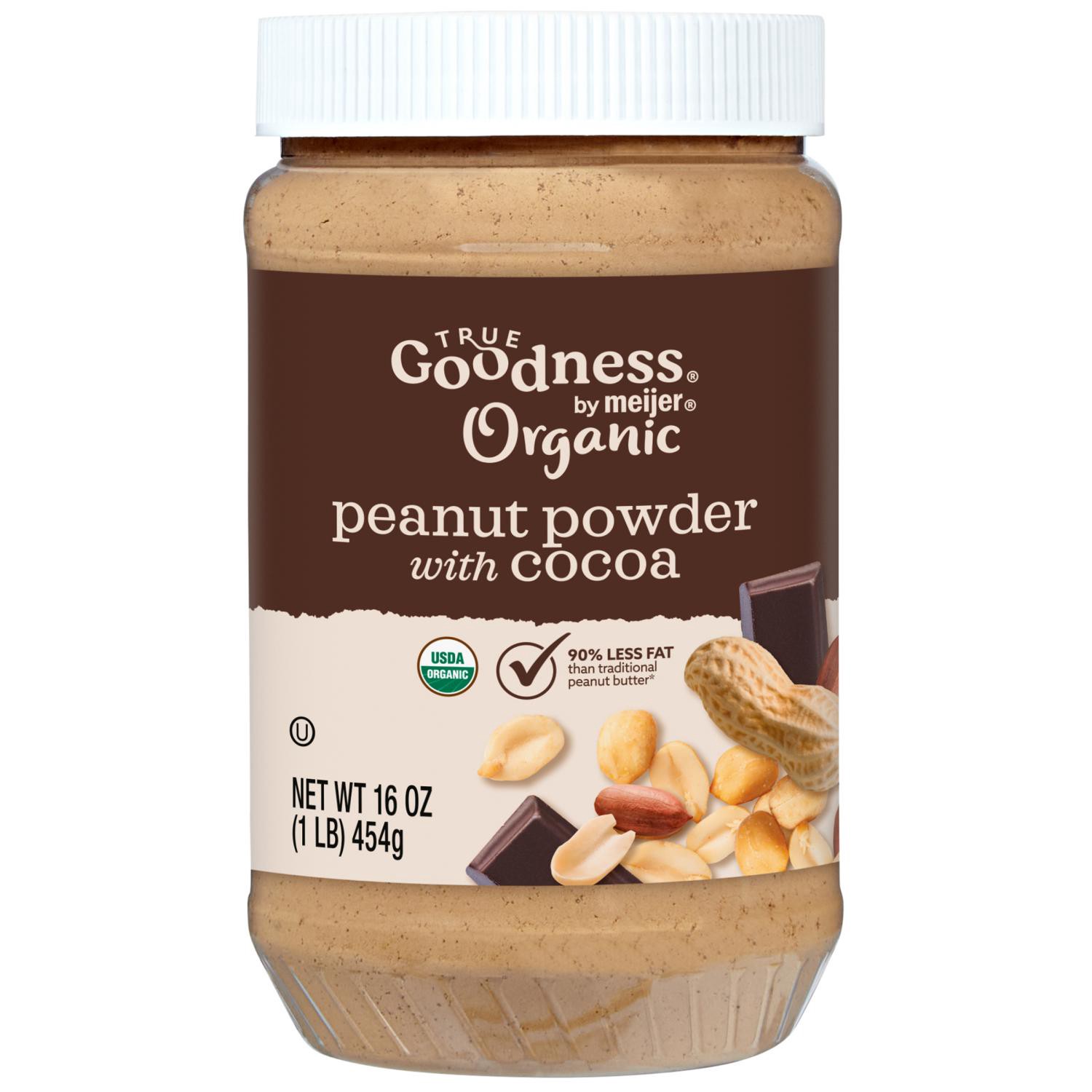 slide 1 of 3, Organic Powdered Peanut With Cocoa, 16 Oz, 16 oz