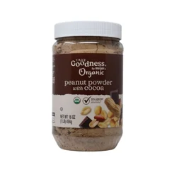 TRUE GOODNESS ORGANIC POWDERED PEANUT BUTTER COCOA 16 OZ