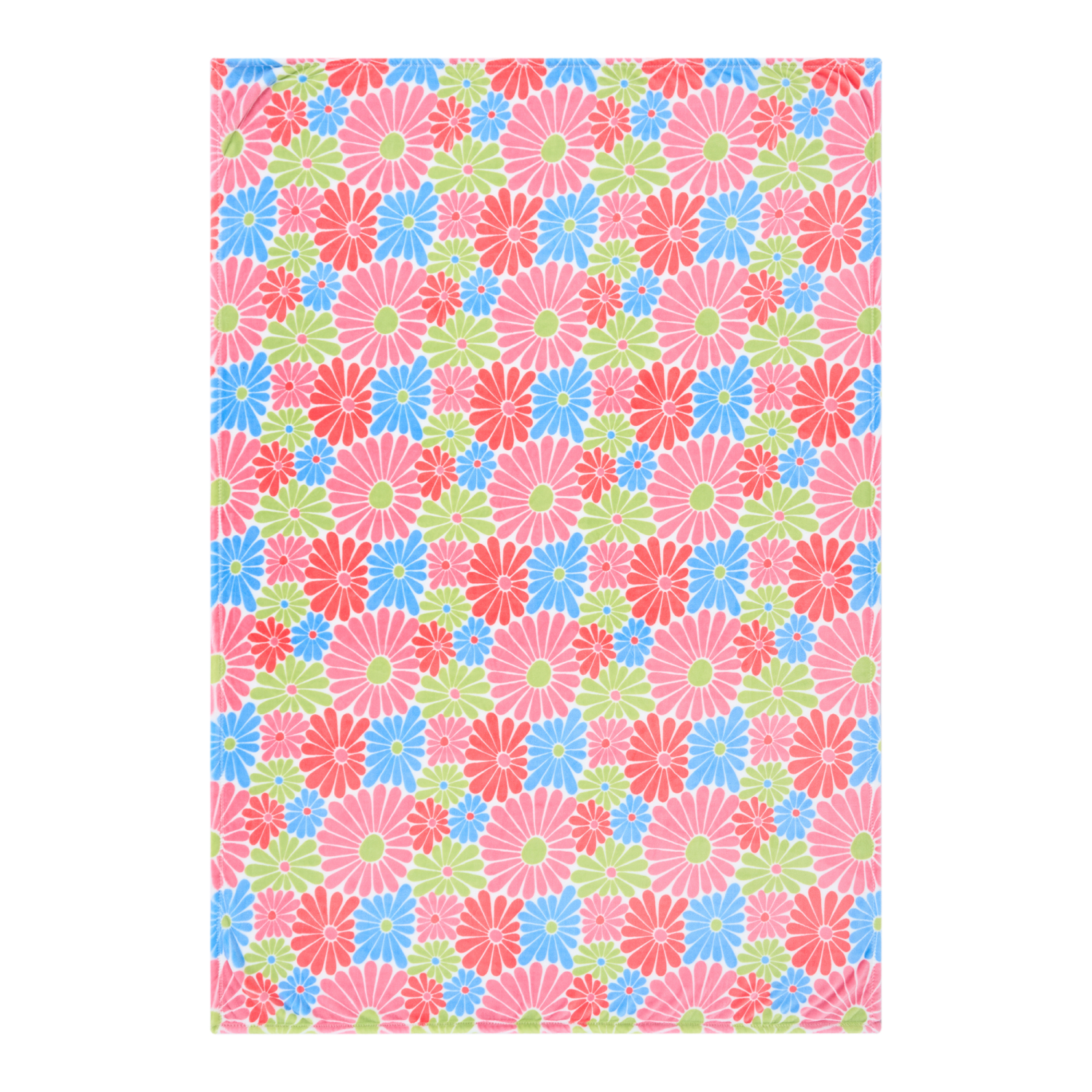 slide 4 of 6, Meijer Corporate Seasonal Daisy Plush Throw, 50 in x 70 in, 50 inx70 in