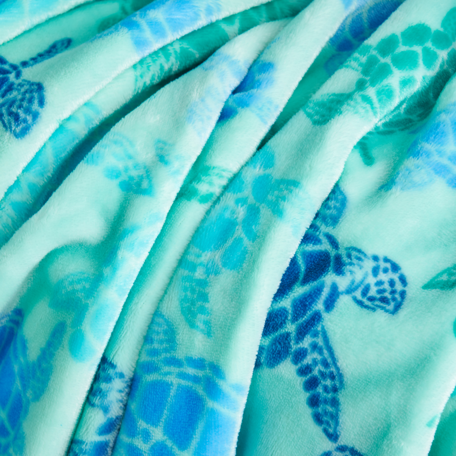 slide 2 of 6, Meijer Corporate Seasonal Sea Turtles Plush Throw, 50 in x 70 in, 50 inx70 in