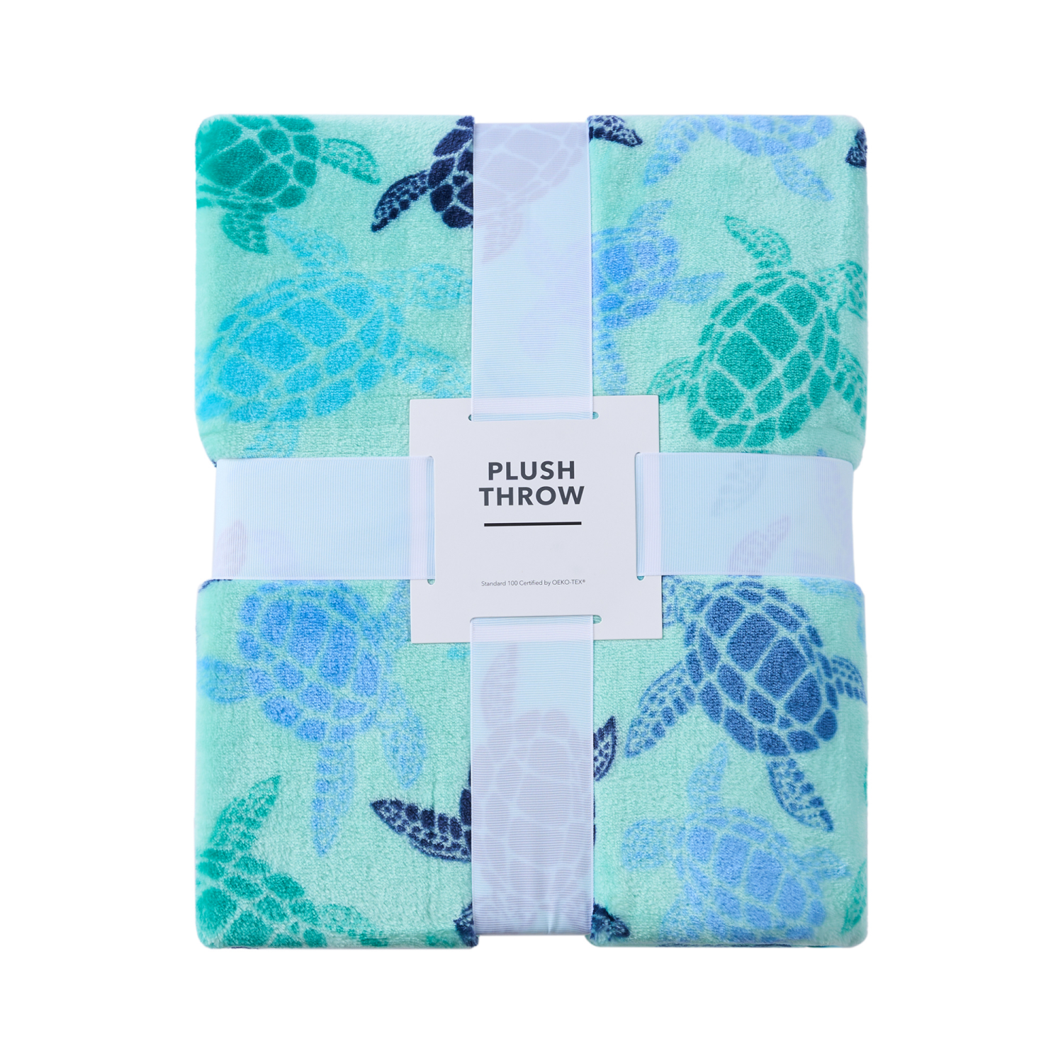 slide 3 of 6, Meijer Corporate Seasonal Sea Turtles Plush Throw, 50 in x 70 in, 50 inx70 in