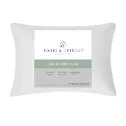 ROOM & RETREAT BACK SLEEPER BED PILLOW STANDARD/QUEEN