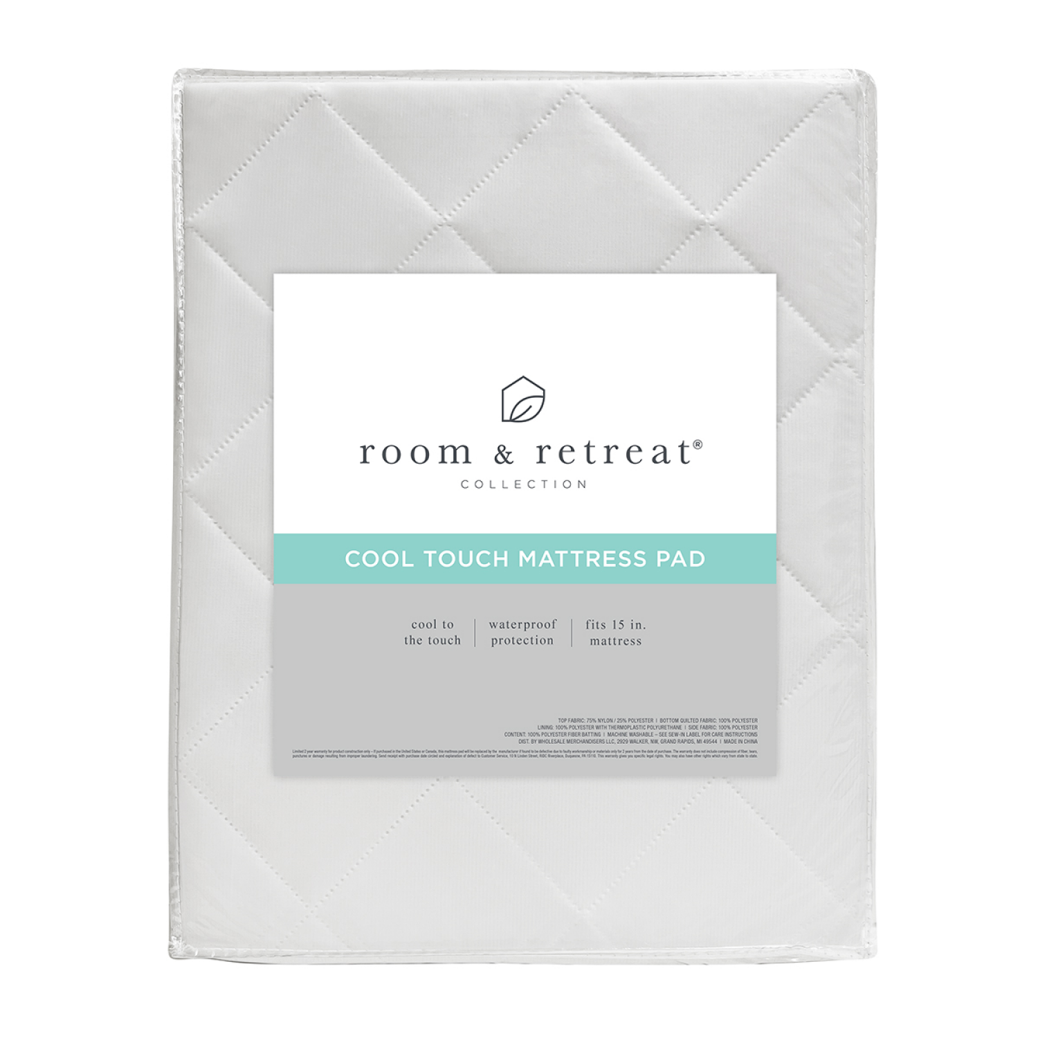 slide 1 of 4, ROOM & RETREAT COOL TOUCH MATTRESS PAD QUEEN, Queen Size