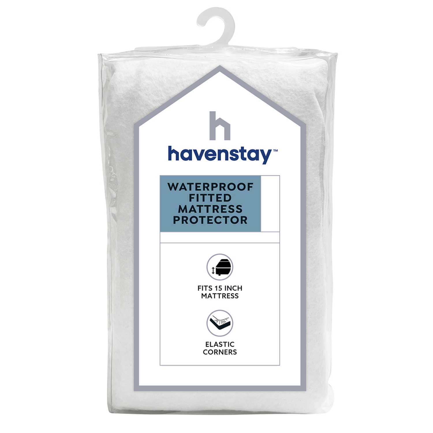 slide 1 of 2, Havenstay Waterproof Fitted Mattress Protector T, Twin Size