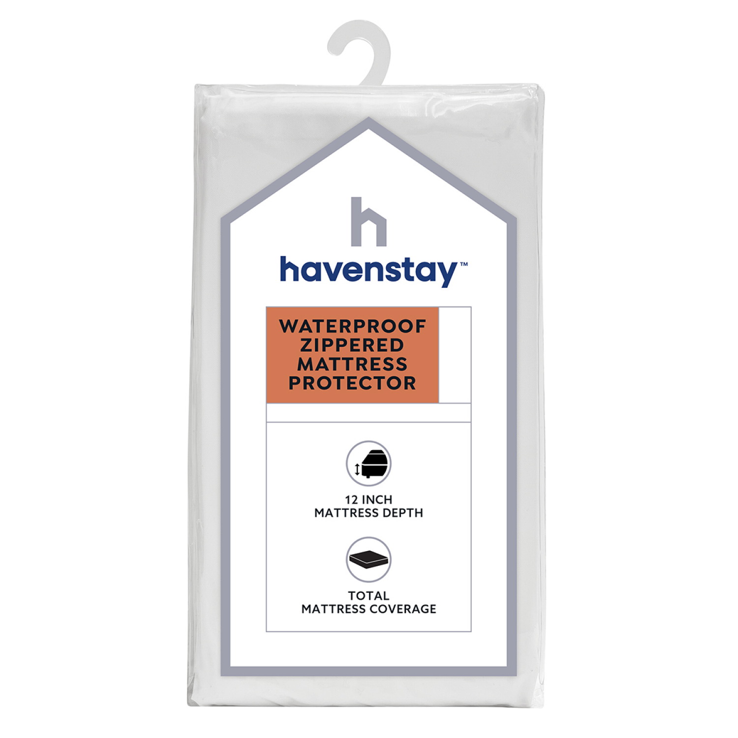 slide 1 of 1, Havenstay Waterproof Zippered Mattress Protector F, Full Size
