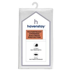 Havenstay Waterproof Zippered Mattress Protector, Queen