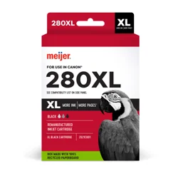 The Meijer Canon Ink Pgi-280xl Black 1pk Is A Remanufactured Cartridge, Offering Rich Text And High Page Yield For Various Canon Pixma Models. With 99% Recycled Content, It Combines Top-Notch Performance With Environmental Responsibility.