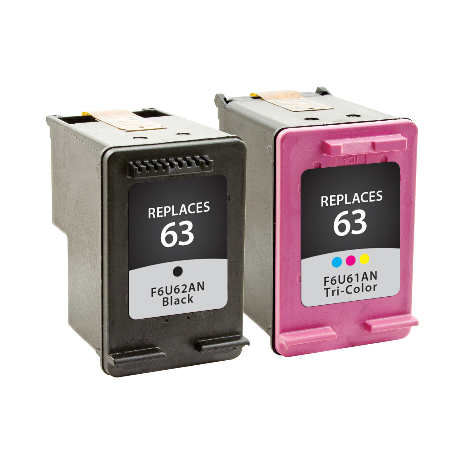 slide 2 of 7, Meijer HP 63 Ink Black/Tri-Color 2PK, 2 ct