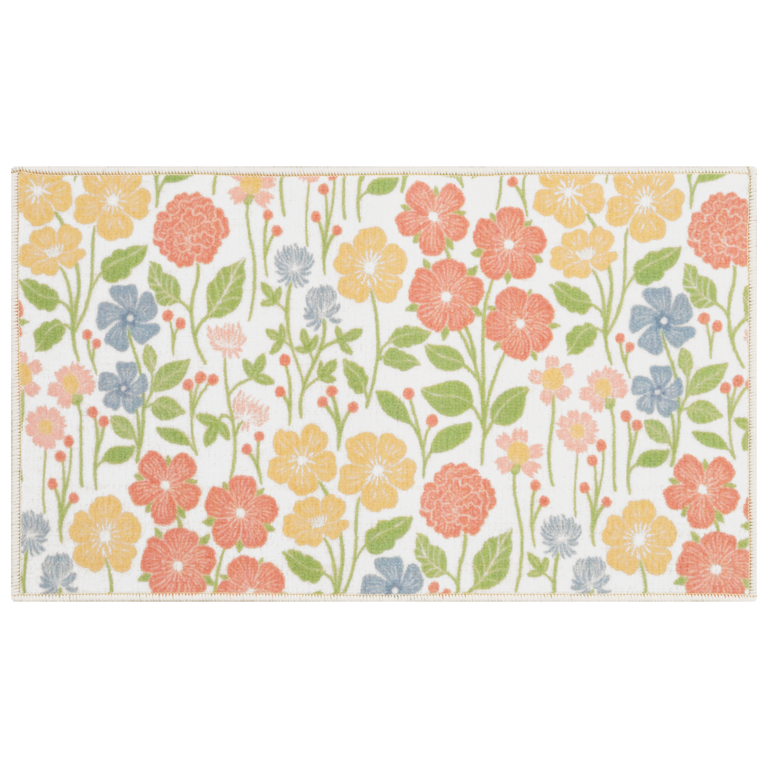 slide 1 of 2, Room & Retreat Seasonal Wild Meadow Party Rug, 17.40 in x 30 in, 1 ct