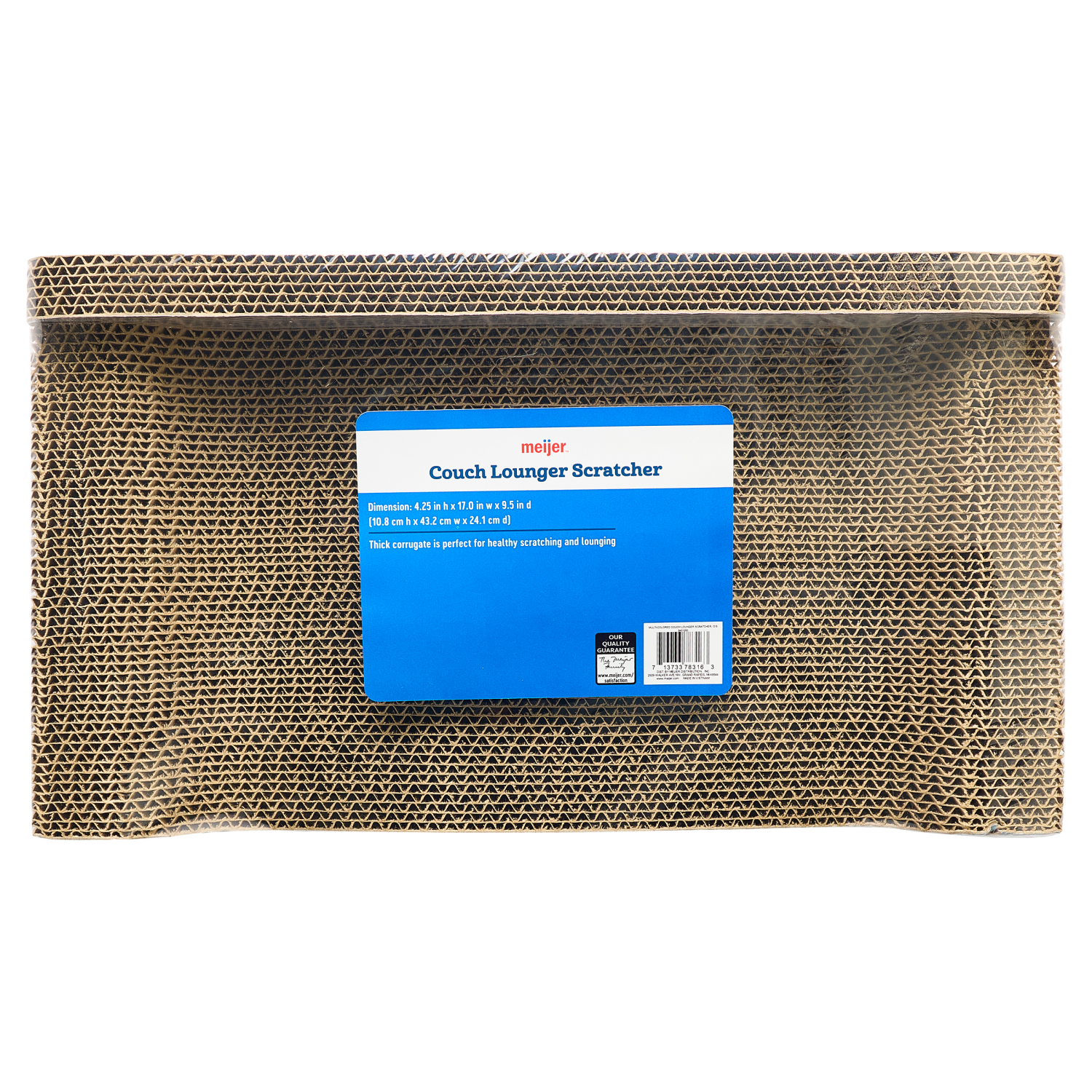 slide 4 of 4, Meijer Multi-Colored Couch Lounger Scratcher, 1 Each, 1 ct