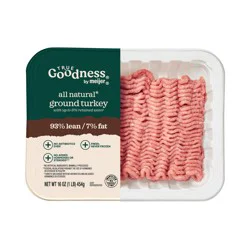 True Goodness 93/7 Ground Turkey, 16 Oz