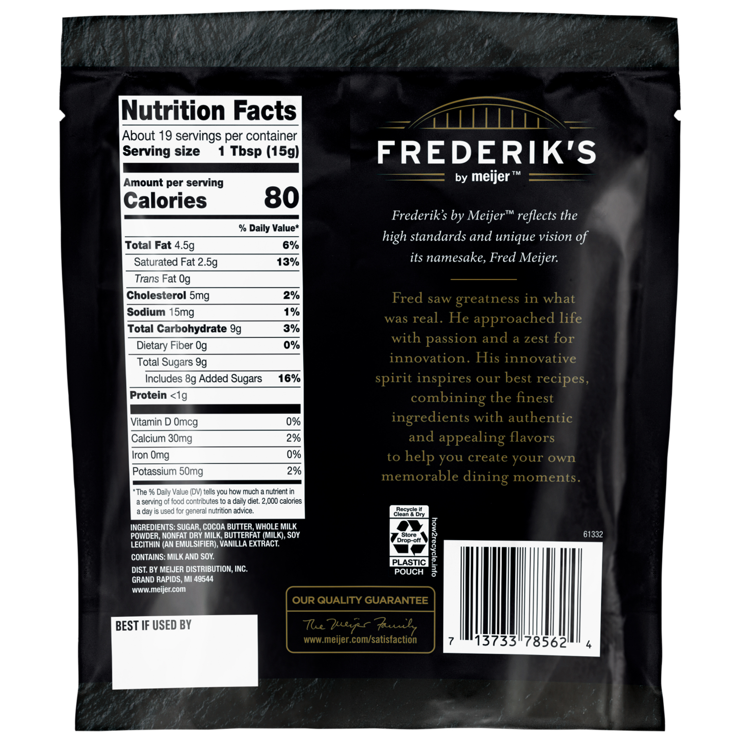 slide 2 of 2, FREDERIKS BY MEIJER Frederik's White Chocolate Baking Chips, 10oz, 10 oz