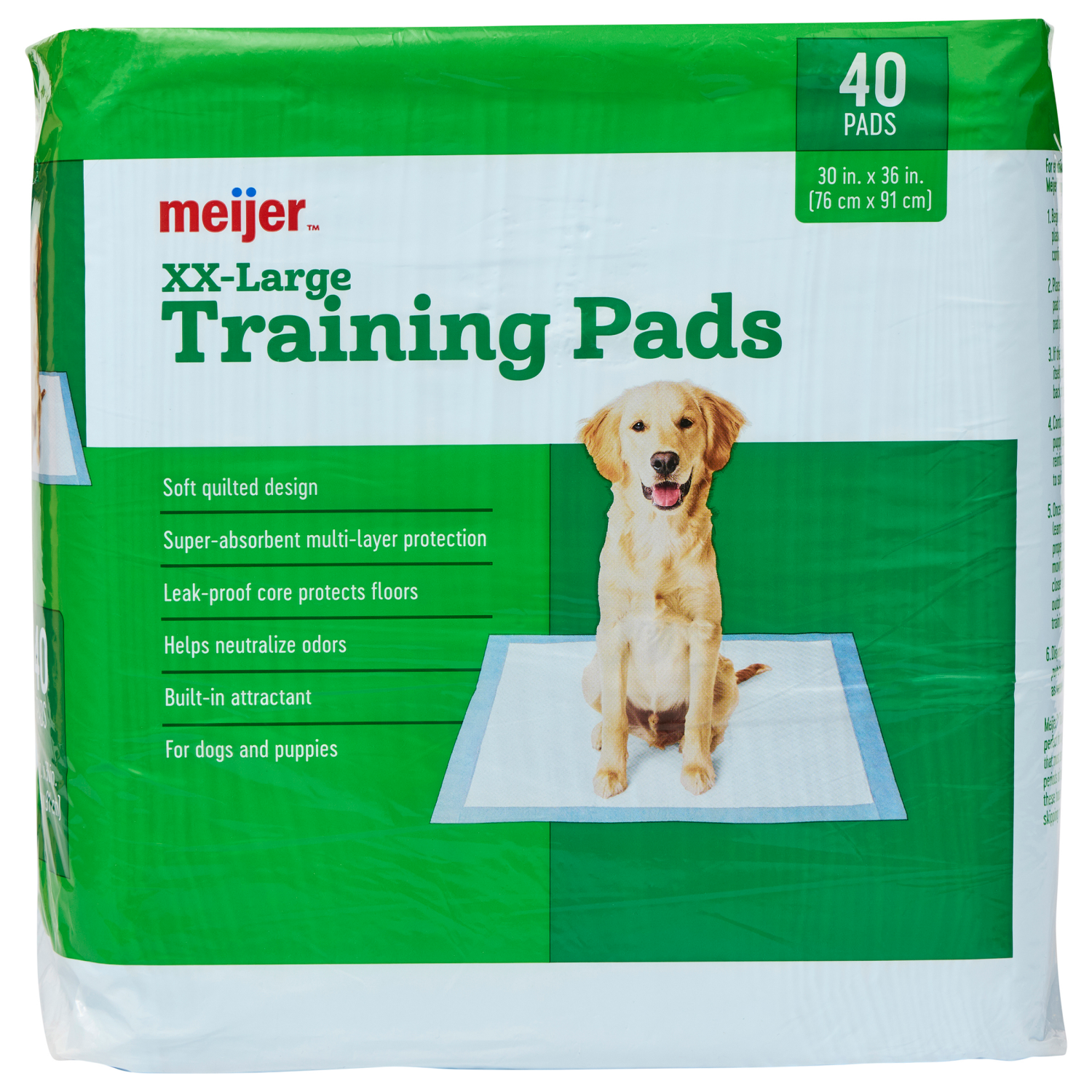 slide 1 of 2, Meijer Pet Training Pad Xxl, 40ct, 40 ct