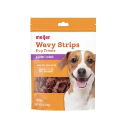Meijer Wavy Bacon Dog Treats 6 Oz