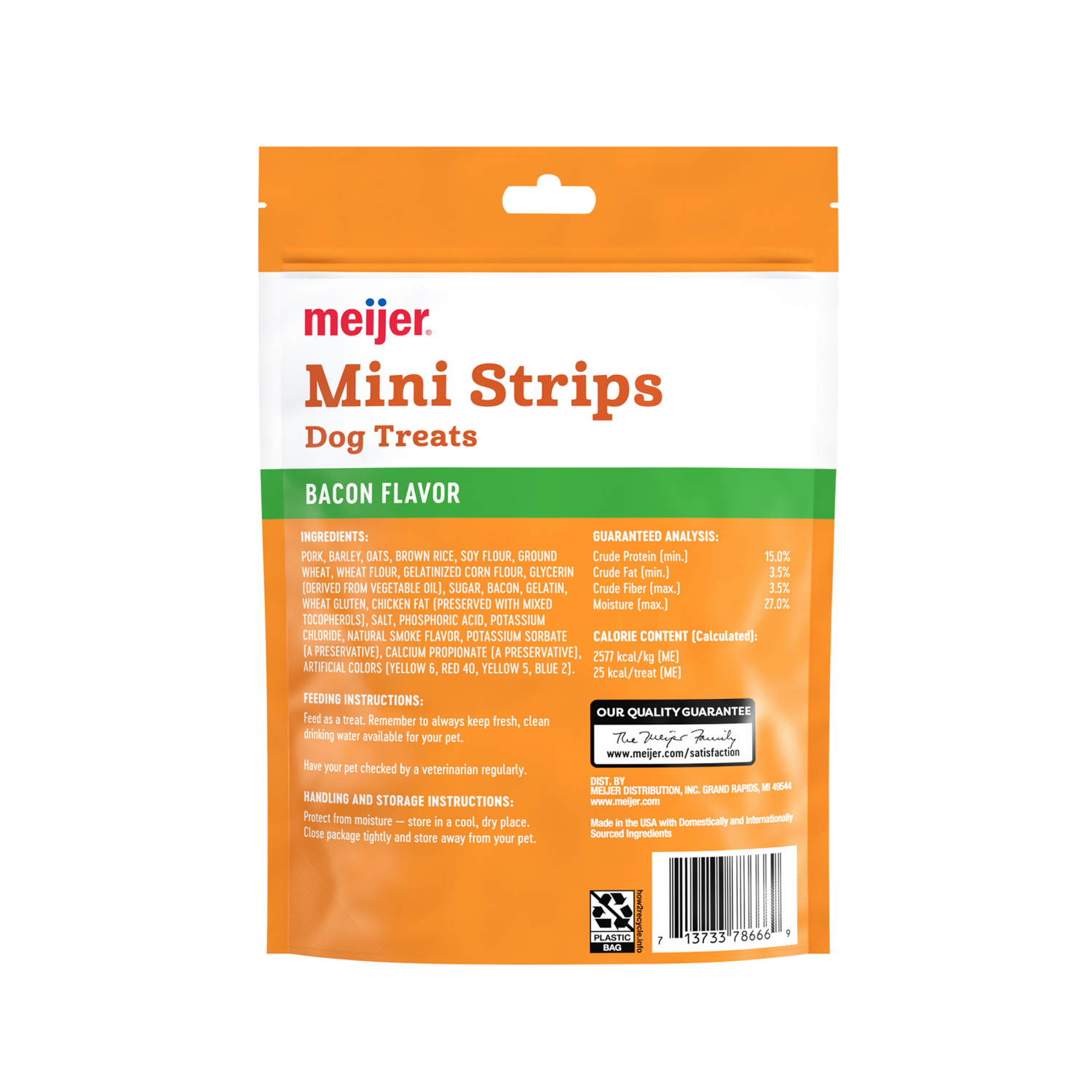 slide 2 of 2, Meijer Mini Wavy Bacon Dog Treats 6 oz, 6 oz