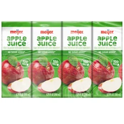 Meijer 100% Juice Apple Juice Box