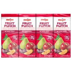 Meijer 100% Juice Fruit Punch Juice Box