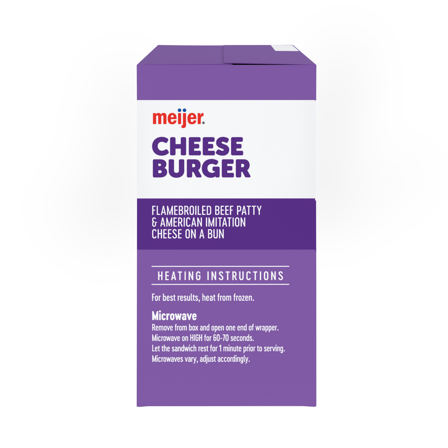 slide 4 of 6, MEIJER CHEESEBURGER 4.6OZ, 4.6 oz