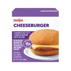 Meijer Frozen Cheeseburger, 4.6 Oz